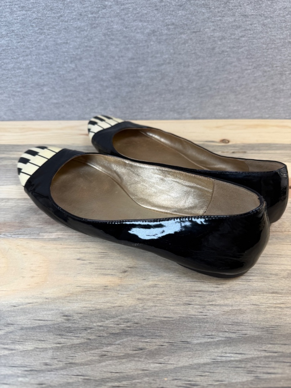 Kate Spade JAZZ PIANO FLATS Size 8.5 M Beautiful Fun Music Teacher Funky - Picture 7 of 15